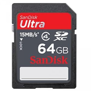 SanDisk Ultra 64 GB SDXC Class 6 Flash Memory Card 30MB/s SDSDH-064G-U46