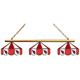 Arizona Cardinals 3pc SWAG STAINED GLASS POOL BILLIARD TABLE LAMP LIGHT