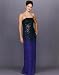 Formal Dress. Blue Strapless Dress. Prom Dress, Party Dress. Beaded Dress. Womens Long Evening Gown by Sean Collection (166)