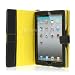 Ecell - NEW BLACK & YELLOW LEATHER CASE COVER STAND FOR iPAD 2