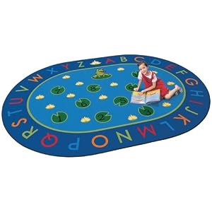 Hip Hop ABC Carpet - (Oval 8'3 x 11'8) by 