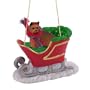 Yorkshire Terrier Sleigh Dog Christmas Ornament