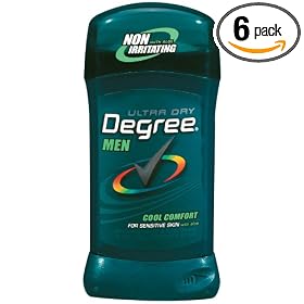 Degree Men Ultra Dry Anti-Perspirant & Deodorant, Cool Comfort for Sensitive Skin 2.7oz. (Pack of 6)