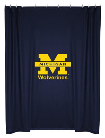 Michigan Wolverines Logo Shower Curtain