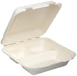 Stalkmarket 3-Compartment Medium Hinged Container (Pack of 200)