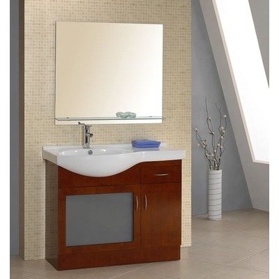 EuroDesign 40 Frosted Glass Finish: Walnut