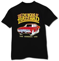 Dukes of Hazzard Youth General Lee T-shirt Childrens Black