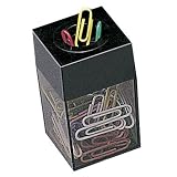 Paper Clip Holder, 4.25" L - 1.76" W x 1.6" H, Magnetic Black Lid w/Smoke Base DPS00257