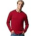 Hanes Cool DRI'Performance mens Long-Sleeve T-Shirt,Deep Red,Large