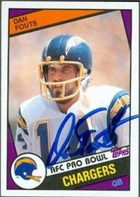 Dan Fouts Autographed/Hand Signed Football Card (San Diego Chargers)