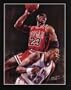 Michael Jordan (Dunking Over Ewing) Sports Poster Print - 13x19