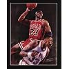Michael Jordan (Dunking Over Ewing) Sports Poster Print - 13x19