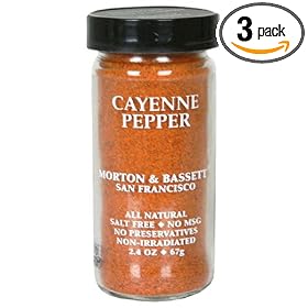 Morton & Bassett Cayenne Pepper, 1.8-Ounce Jars (Pack of 3)