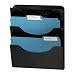 Rubbermaid 13606 Smart file 3-pocket wall file set, letter size, ebony