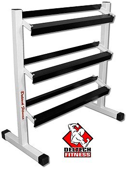 Deltech Fitness Three Tier 36" Dumbbell Rack
