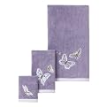 Casual Butterfly Embroidered 3-pc. Towel Set