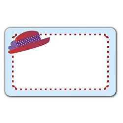 Red Hats - Adhesive Labels