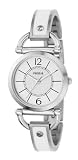 Fossil ES2473 Ladies White Enamel Bangle Watch with White Dial