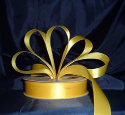 Ribbon - Satin Ribbon- 7/8" Double Face 50 Yards (150 FT) - Yellow - Sewing - Craft - Wedding Favors