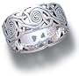 Spirals And Lace Celtic Ring