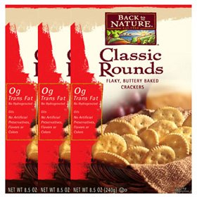 Back to Nature 0759283-10002-3 Classic Rounds Crackers - 3 Pack by Back to Nature