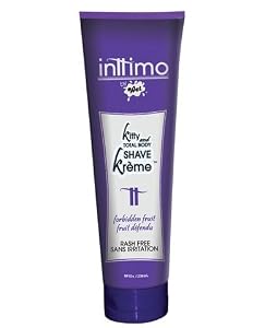 New inttimo shave kreme - 8 oz tube forbidden fruit (package of 4)