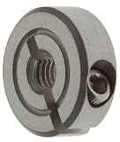 Climax Metal TC-031-18-S Shaft Collar, Stainless Steel, One Piece , Threaded Style, 5/16-18 Internal Thread, 13/16 OD, 1/4 Wide, With 4-40 x 3/8 Clamp Screw