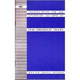 1934 CHEVROLET TRUCK SERIES DB P Owners Manual Guide by Chevrolet
