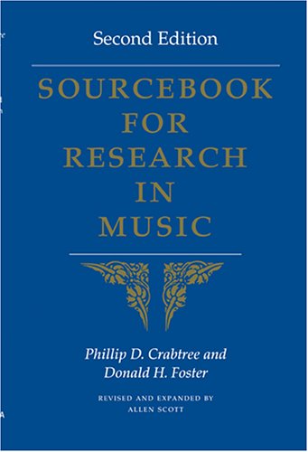 Sourcebook for Research in Music