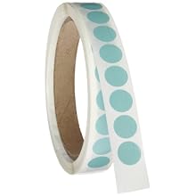Roll Products 119-0002 Adhesive Dot Label, 1/2" Diameter, For Inventory and Marking