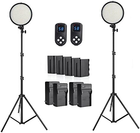 FST PH-800B Led Light Panel 800 Led Video Light Panel Dual Color Temperature 3200K~5600K Adjustable Led Studio Lighting Kit (Light stand joins us)