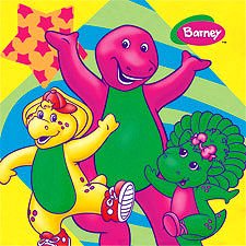 Click here to buy Barney - Party Supplies - Lunch Napkins by Barney.