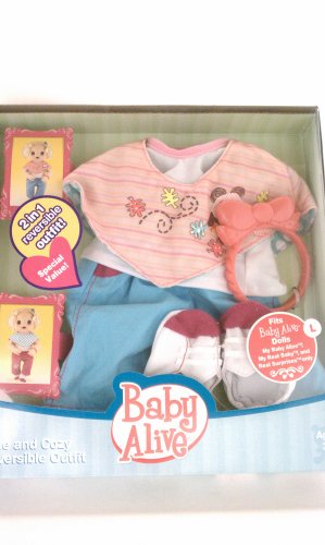 Baby Alive Cute and Cozy Reverible Outfit Size 