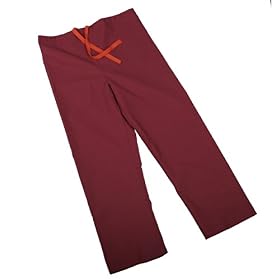 Medline Unisex Reversible Drawstring Scrub Pant - Raspberry