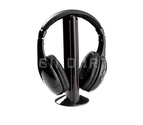 5 in 1 Hi-fi Wireless Headphone Earphone for Mp3 Pc Tv Cd DVD
