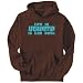Hoodie Mens Brown " Life in Afghanistan is the best" Countries Medium