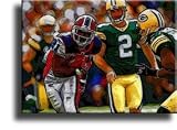 Completely Handpainted American Football Sport Painting, Custom Order FL1445, Oil on Canvas, with Option to Paint Jerry, Brett & Co. from Any Other Favorite Photograph or Picture, Unframed, Size 20" x 24" inch