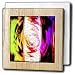 Jos Fauxtographee Abstract - Computor Keyboard Twirled and colored in Neon Green, Pink, Red, Yellow and Purple - Tile Napkin Holders