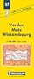 Carte routi�re : Verdun - Metz - Wissembourg, 57, 1/200000