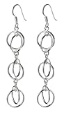 Sterling Silver Multi-Circle Earrings