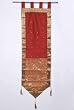 Luxurious Wall Runner with Tab Tops and Tassels - Rust