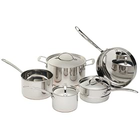 Farberware Millennium Stainless Copper Clad 8-Piece Cookware Set