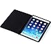 KAVAJ Leather iPad Air Case Cover Berlin for Apple iPad Air Black Genuine Cowhide Leather with Built-in Stand Auto Wake/Sleep Function. Slim Fit Smart Folio Covers iPad Air Model