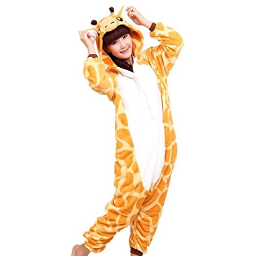 WOWcucos Unisex-adult Kigurumi Onesie Giraffe Pajamas