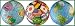 World Collection Golf Balls - Globe / International Flags / Earth