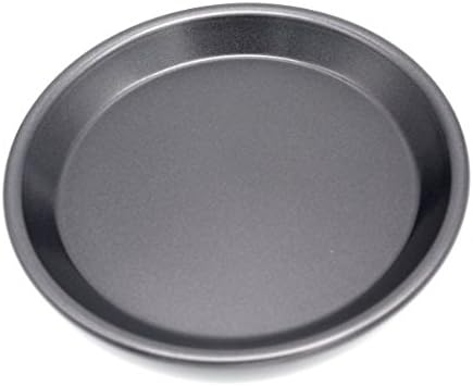 Duttek Aluminum Alloy Non Stick Round Pizza Pan Cake Mold Baking Pan (black) (10 inch)