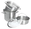 Calphalon Contemporary Stainless 8-Quart Pot with Glass Lid and 2 Inserts