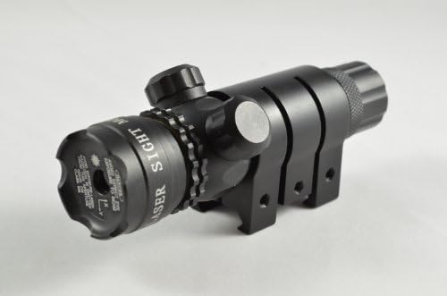 UTAC Super Bright Tactical Green Laser Sight with Pressure Switch and Manual On/Off Switch with Picatinny-Weaver Rail Mount & Shotgun Barrel Clamp Mount