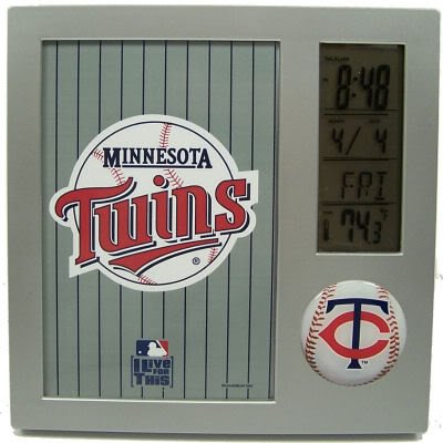 Minnesota Twins Desk Clock