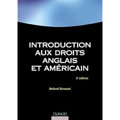 Introduction aux droits anglais et am�ricains